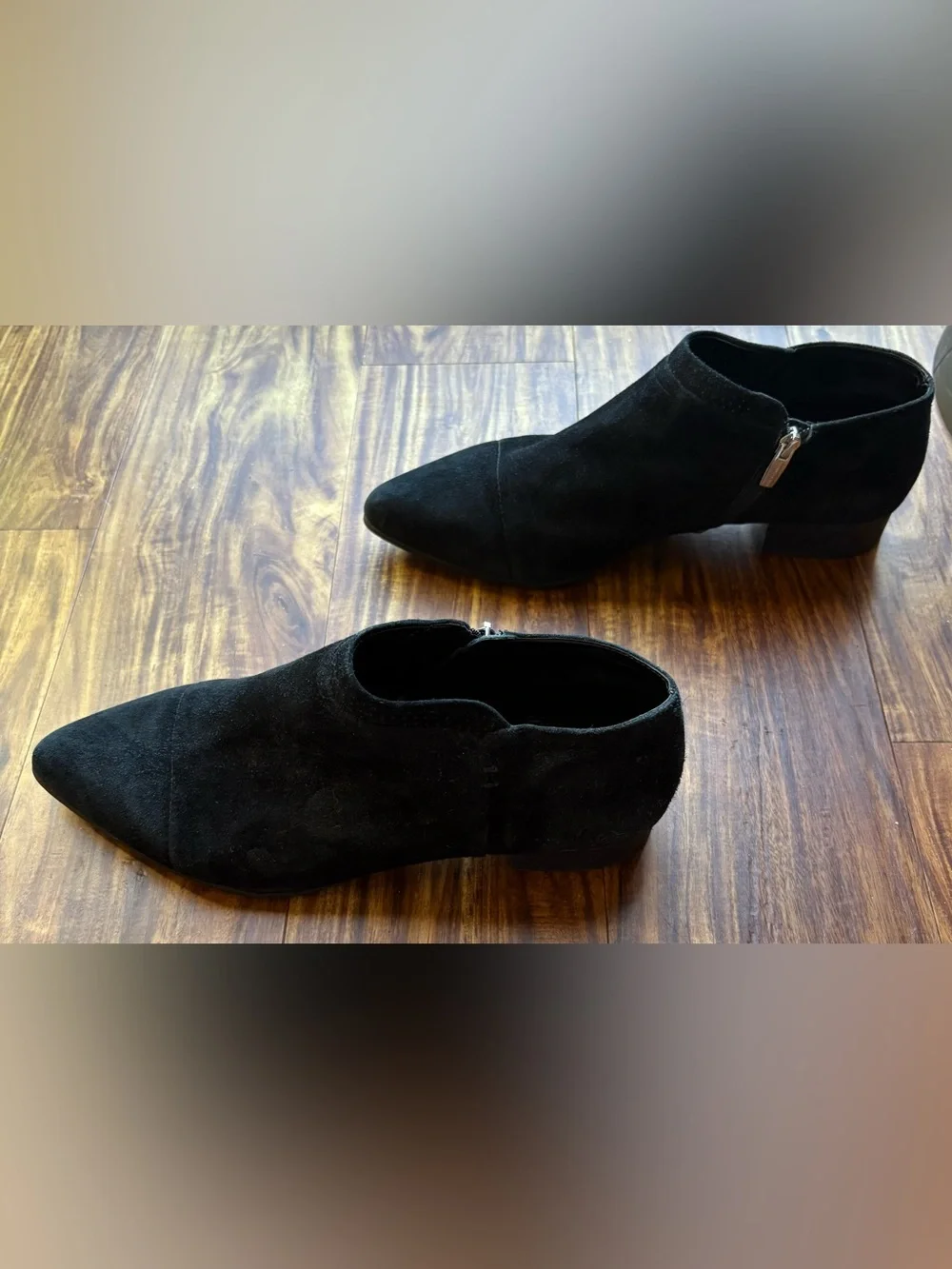 Vince Camuto Black Leather Suede Jannie Ankle Boot Women’s size 13